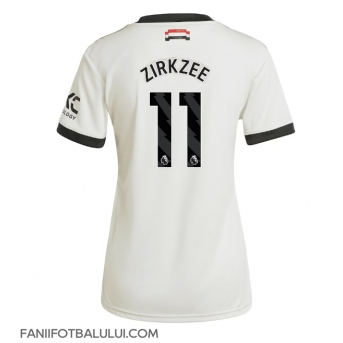 Manchester United Joshua Zirkzee #11 Tricou Fotbal Replică 2024-25 Femei Treilea